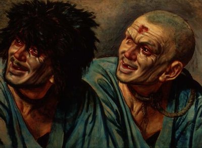 Due Versioni della Testa di uno Schiavo con una Corda al Collo, studio per 