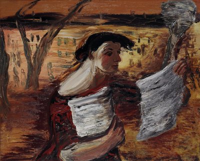 Donna con volantini, 1933 da Aleksandr Davidovic Drevin