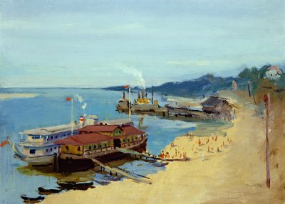 Barche sul Volga da Aleksandr Isaakovich Rusakov