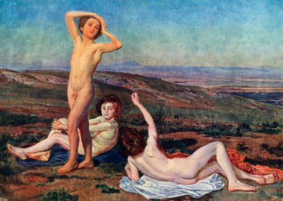 Ragazzi che si crogiolano al sole, metà XIX secolo, 1939 da Aleksandr Ivanov