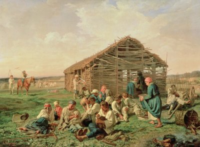 Riposo durante la fienagione, 1861 da Aleksandr Ivanovich Morozov