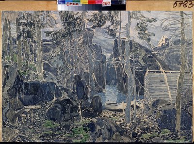 Scenografia per la pièce teatrale Piccolo Eyolf di Henrik Ibsen da Aleksandr Jakovlevic Golovin