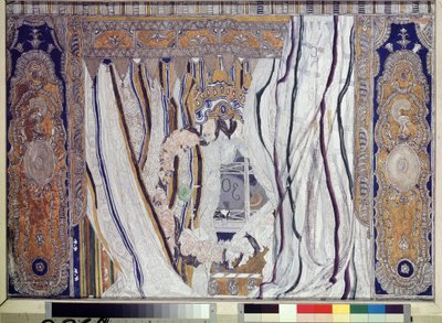 Disegno del sipario per l