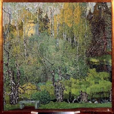 Il parco Neskuchny a Mosca da Aleksandr Jakovlevic Golovin