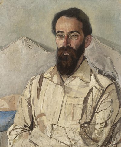 Ritratto di Friedrich Eduardovich Krimmer 1888-1963, 1919 da Aleksandr Jakovlevic Golovin