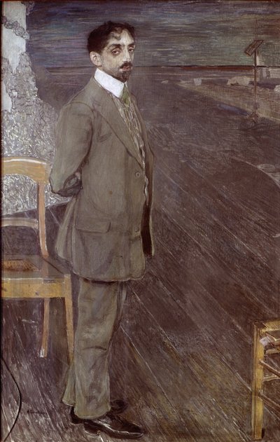 Ritratto di Mikhail Kuzmin da Aleksandr Jakovlevic Golovin