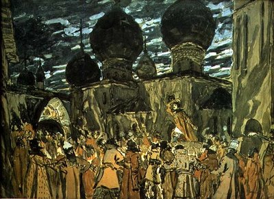 Scenografia per una produzione teatrale, 1901 da Aleksandr Jakovlevic Golovin