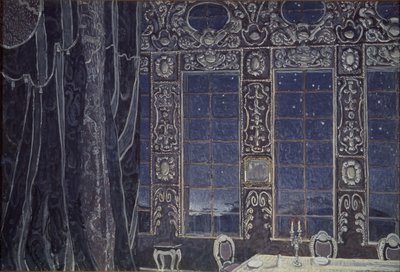 Scenografia per il dramma Don Giovanni di J.-B. Molière, 1910 da Aleksandr Jakovlevic Golovin