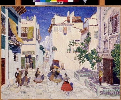Una strada a Siviglia, scenografia per l