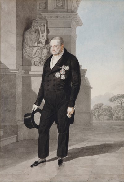 Ritratto di Re Francesco I delle Due Sicilie 1777-1830, 1825 da Aleksandr Pavlovich Bryullov