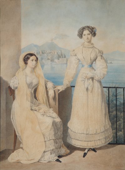 Ritratto delle sorelle contesse Dorothea e Catherine von Tiesenhausen, 1825 da Aleksandr Pavlovich Bryullov