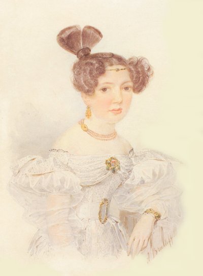 Ritratto di Yekaterina Ivanovna Zagryazhskaya da Aleksandr Pavlovich Bryullov