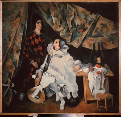 I fratelli giocolieri Cyrano. (in costume di Pierrot e Arlecchino) da Aleksandr Vasilievich Shevchenko