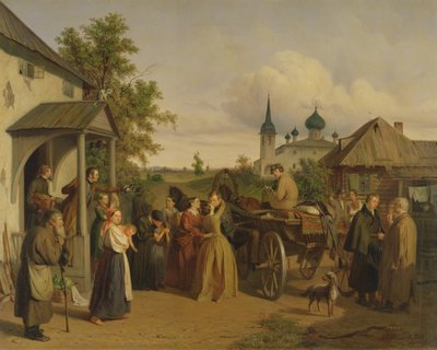 La partenza, 1850 da Aleksei Filippovich Chernyshev
