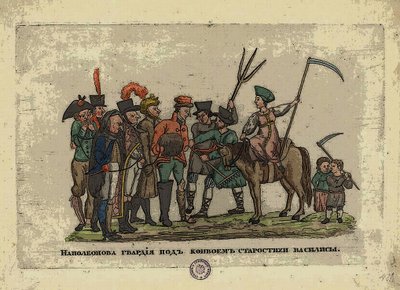 Grande Armée sotto scorta di Starosta Vasilisa da Aleksei Gavrilovich Venetsianov