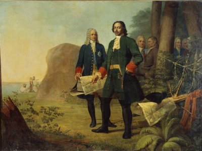 Pietro il Grande. La fondazione di San Pietroburgo, 1838 da Aleksei Gavrilovich Venetsianov