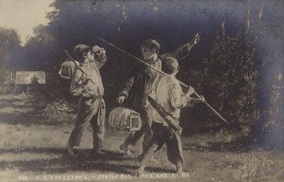 Nemici degli uccelli, 1887 da Aleksei Ivanovich Korzukhin