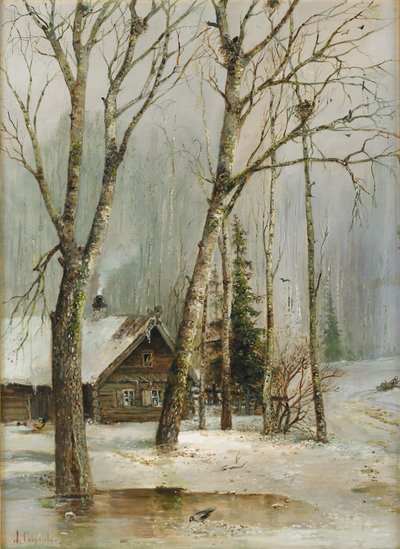 Cottage nel bosco da Alexei Kondratjewitsch Sawrassow