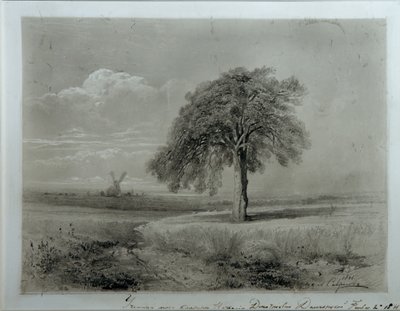 Paesaggio con mulino a vento da Alexei Kondratjewitsch Sawrassow