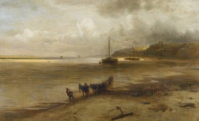 Il Volga vicino a Yuryevets, 1870 da Alexei Kondratjewitsch Sawrassow