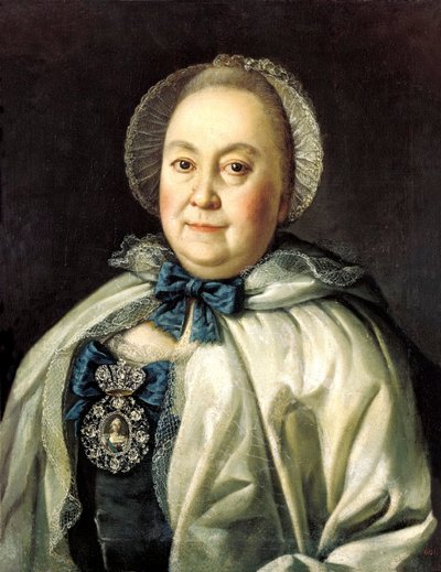 Ritratto della dama di compagnia Contessa Maria A. Rumyantseva da Aleksei Petrovich Antropov