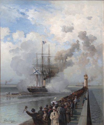 Clipper russo Razboynik, 1888 da Aleksei Petrovich Bogolyubov