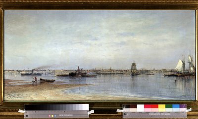Vista delle rive del fiume Neva a San Pietroburgo da Aleksei Petrovich Bogolyubov