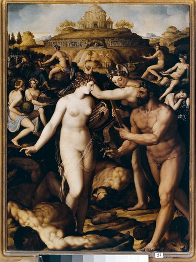 Ercole e le muse da Alessandro Allori