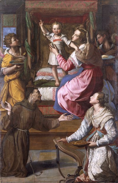 Vergine e Bambino con i santi Francesco e Lucia da Alessandro Allori