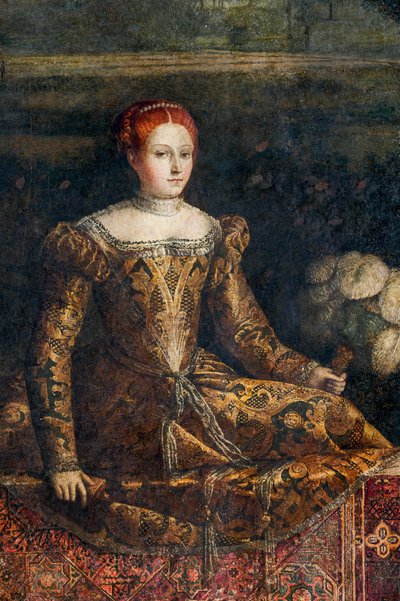 Ritratto di una nobildonna (dettaglio) da Alessandro Bonvicino Moretto