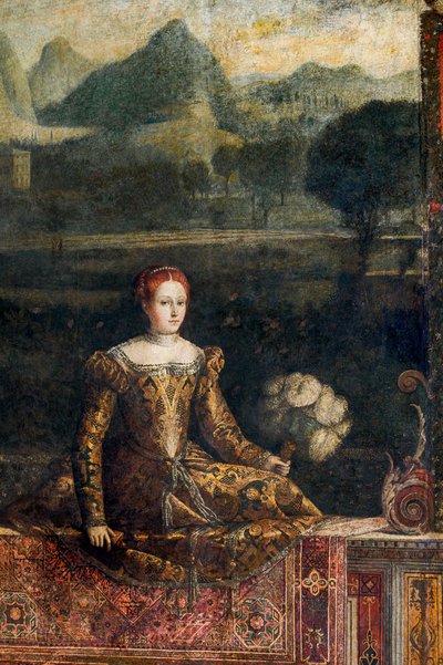 Ritratto di una nobildonna (dettaglio) da Alessandro Bonvicino Moretto