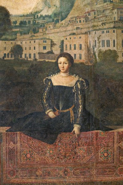 Ritratto di una nobildonna, (dettaglio) della Piccola Sala delle Nobildonne da Alessandro Bonvicino Moretto