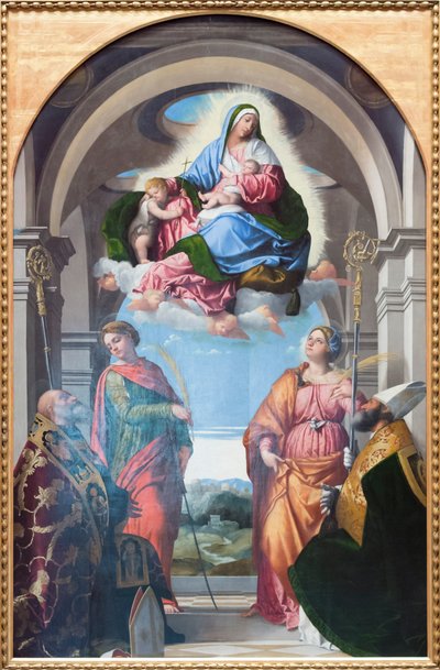 La Vergine con Bambino e il piccolo san Giovanni da Alessandro Bonvicino Moretto