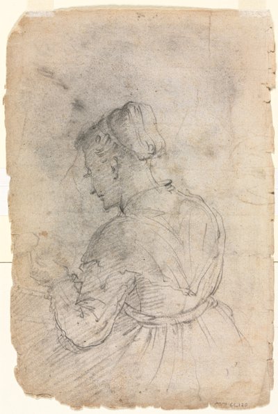 Una cameriera (verso) da Alessandro Casolani