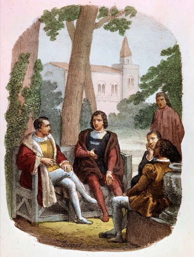 Fabrizio Colonna e Cosimo Rucellai discutono l