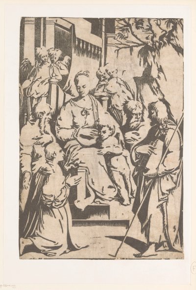 Maria con bambino circondata da santi da Alessandro Gandini