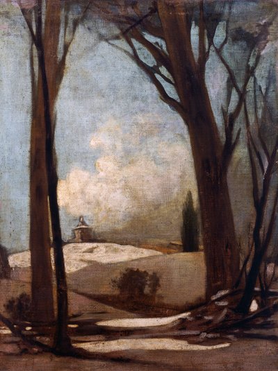 Paesaggio innevato con San Luca da Alessandro Guardassoni