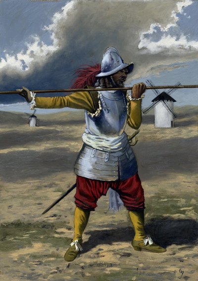 Un tercio, picchiere della fanteria spagnola tra il 1534 e il 1704. Disegno di Alessandro Lonati da Alessandro Lonati