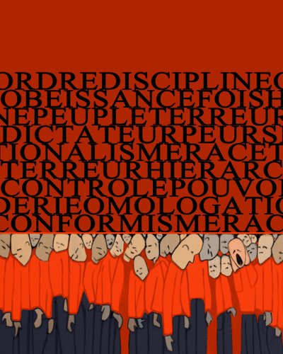 Allegoria del peso della dittatura, repressione, disciplina sull