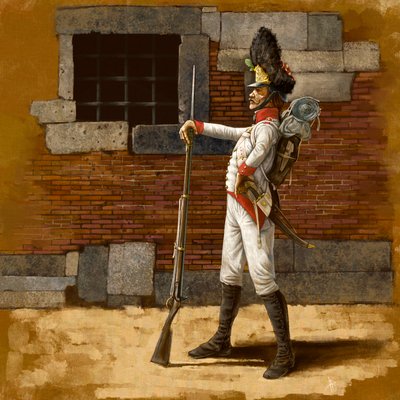 Granatiere di linea austriaco, circa 1809, 2024 da Alessandro Lonati