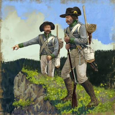 Pionieri austriaci della perlustrazione, circa 1809, 2018 da Alessandro Lonati