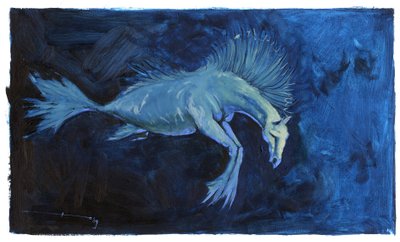 Creatura favolosa: rappresentazione di un cavalluccio marino da Alessandro Lonati