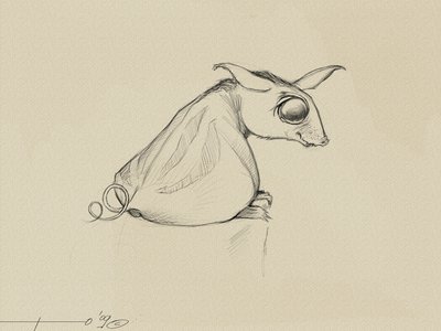 Creatura fantastica: Ote (Oy), un animale immaginato da Stephen King per la sua saga de "La Torre Nera" da Alessandro Lonati