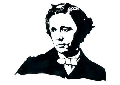 Ritratto di Lewis Carroll (Charles Lutwidge Dodgson) da Alessandro Lonati