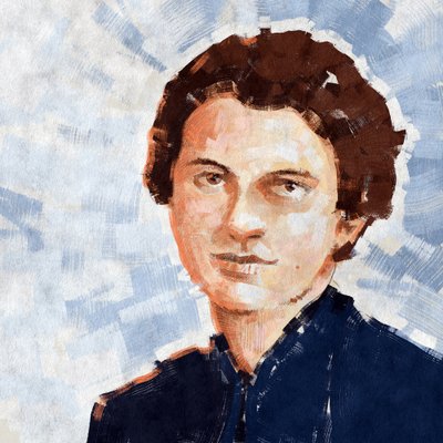 Ritratto della chimica Rosalind Franklin, 2023 da Alessandro Lonati