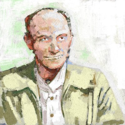 Ritratto dello scienziato Enrico Fermi, 2023 da Alessandro Lonati
