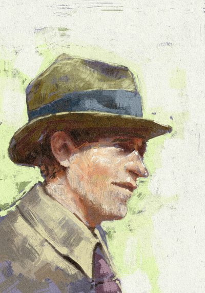 Ritratto dello scienziato Ettore Majorana, 2023 da Alessandro Lonati
