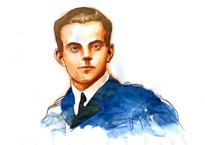 Ritratto di Antoine de Saint Exupery da Alessandro Lonati