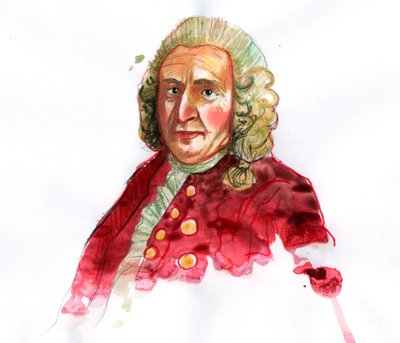 Ritratto di Carl Linnaeus da Alessandro Lonati