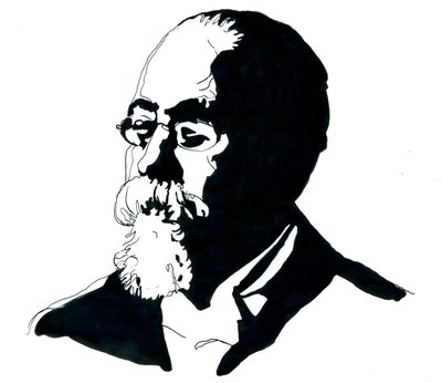 Ritratto di Cesare Lombroso da Alessandro Lonati